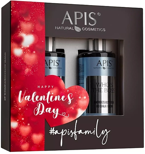 Набор - APIS Professional Valentine's Day Who's The Boss (h/cr/300ml + sh/gel/300ml) — фото N1