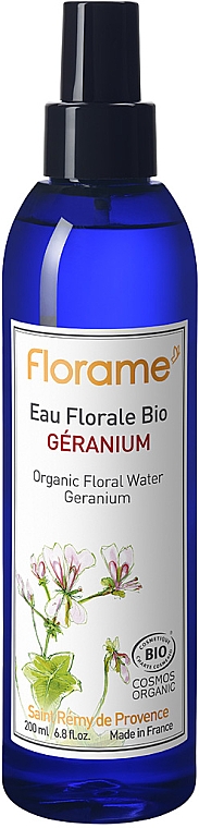 Цветочная вода герани для лица - Florame Organic Geranium Floral Water  — фото N1