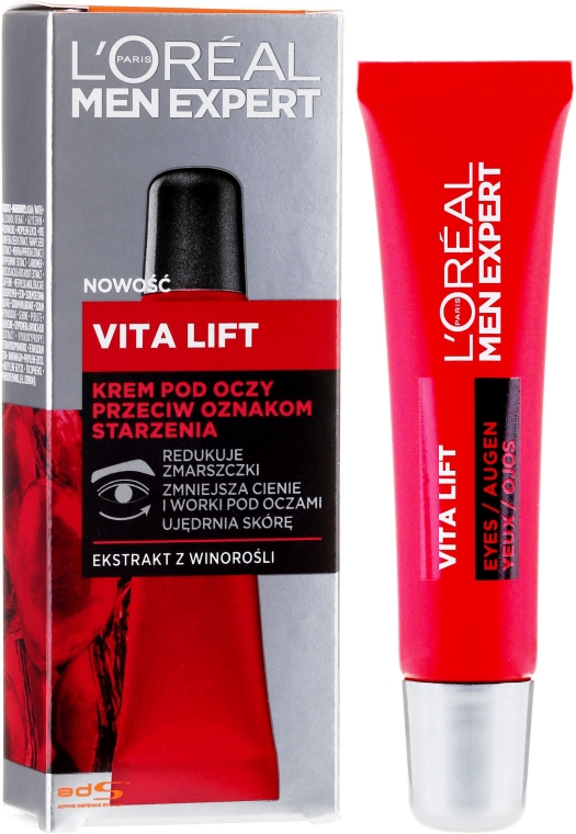 Крем для шкіри навколо очей для чоловіків - L'Oreal Paris Men Expert Vita Lift Eye Cream — фото N1