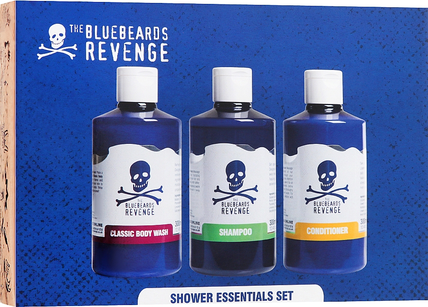 Набір   - The Bluebeards Revenge Shower & Styling Set (shov/gel/300ml + shm/300ml + cond/300ml) — фото N1
