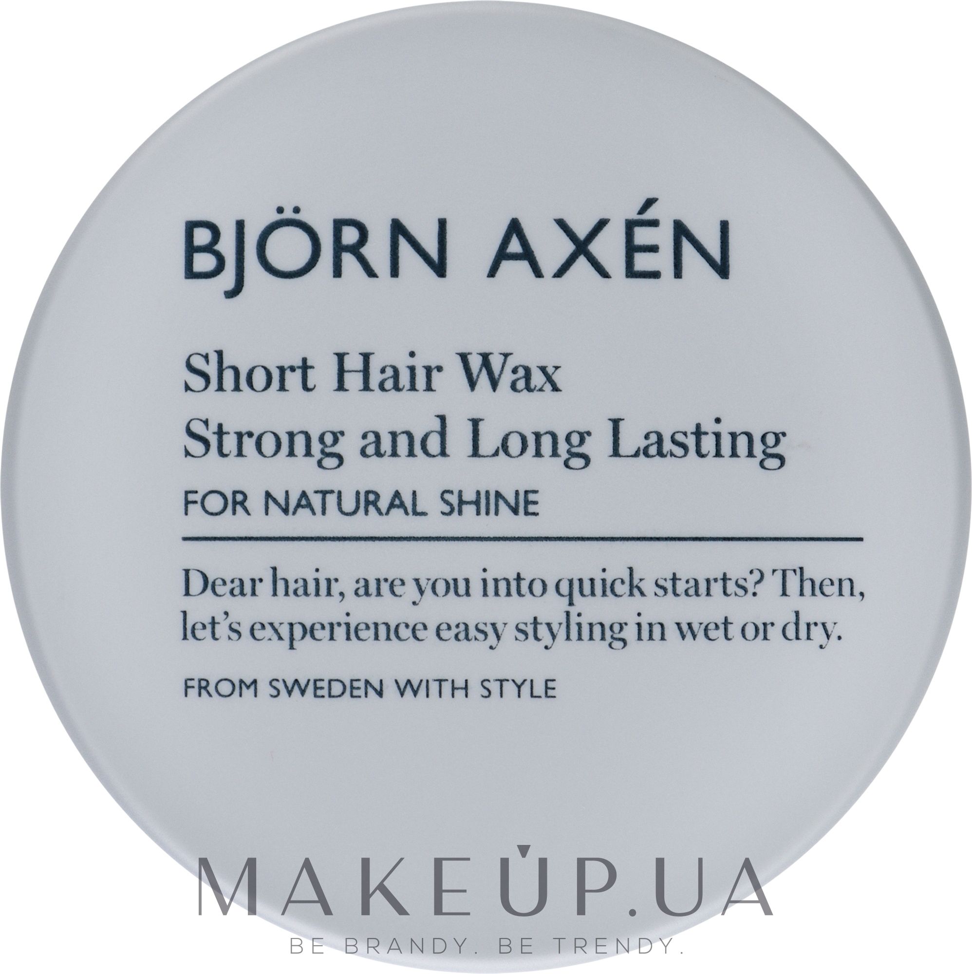 Віск для короткого волосся - BjOrn AxEn Short Hair Wax — фото 80ml