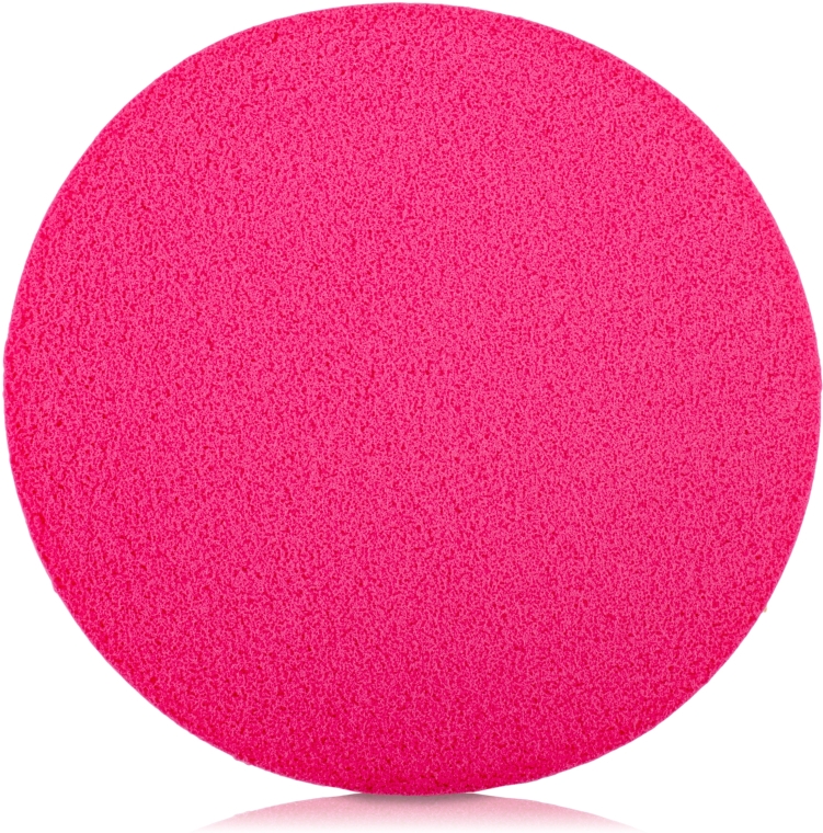 Спонж для макіяжу прорезинений "Коло", SP-134, рожевий - Silver Style