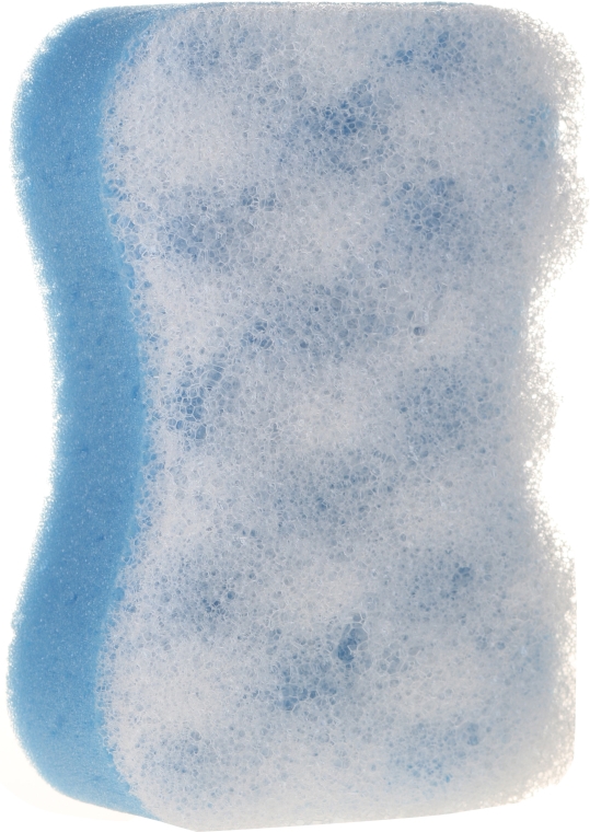 Губка банная "Motyl" 30406, синяя - Top Choice — фото N1