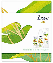 Парфумерія, косметика Набір - Dove Nourishing Secrets Revitalising (sh/gel/250ml + b/lot/250ml + h/cr/75ml)