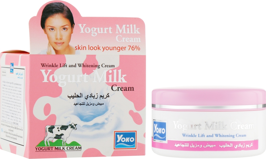 Крем для обличчя з протеїнами йогурту і молока - Yoko Yogurt Milk