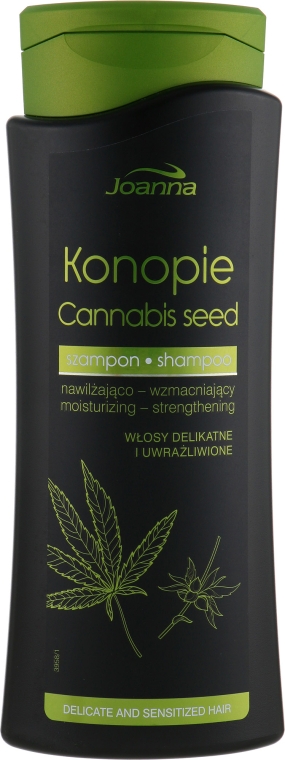 Шампунь с семенами конопли - Joanna Cannabis Seed Moisturizing-Strengthening Shampoo — фото N3
