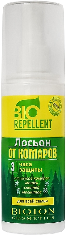 Лосьон-спрей от комаров 3 часа защиты - Bioton Cosmetics BioRepellent 