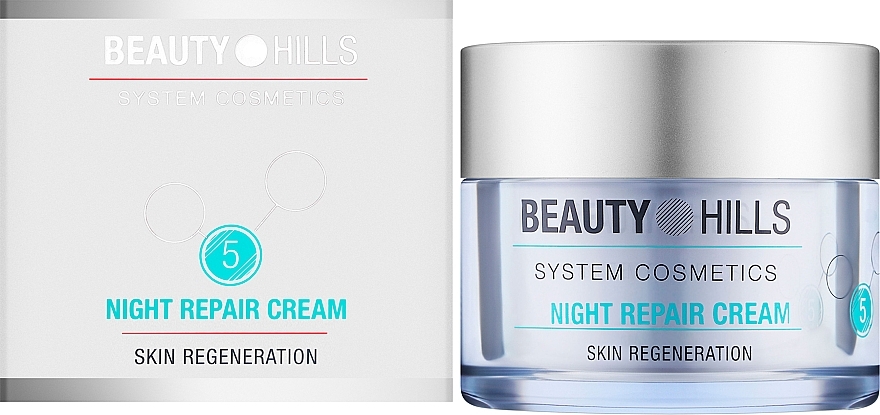 УЦІНКА Крем відновлювальний нічний для чутливої шкіри - Beauty Hills Night Repair Cream * — фото N2