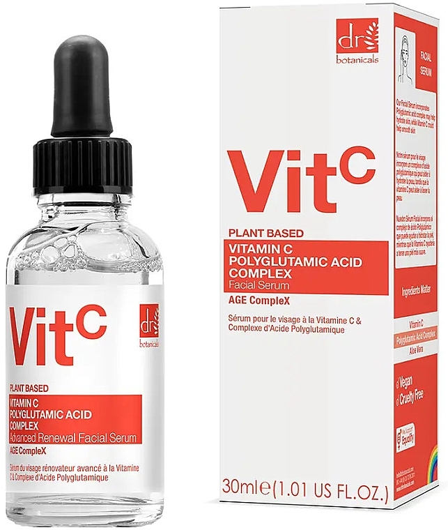 Сироватка для обличчя - Dr. Botanicals Vit C Plant Based Advanced Renewal Facial Serum — фото N1