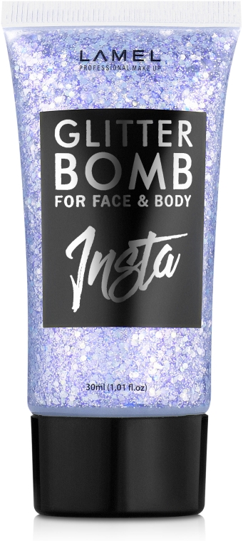 Жидкий глиттер - LAMEL Make Up Insta Glitter Bomb for Face & Body