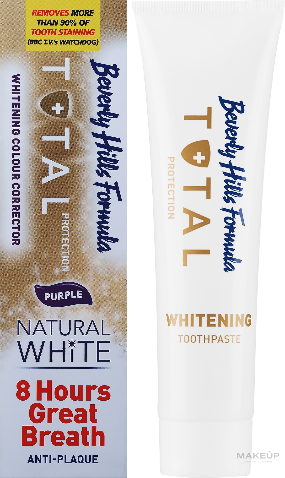 Відбілювальна зубна паста - Beverly Hills Formula Natural White Total Protection Whitening Toothpaste — фото 100ml