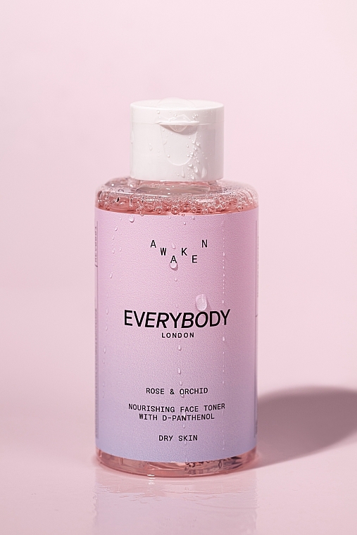 Питательный тоник для лица «Роза и орхидея» - EveryBody Awaken Nourishing Face Toner Rose & Orchid — фото N4