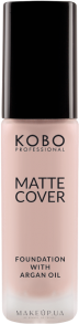 Матирующий тональный крем - Kobo Professional Matte Cover Foundation With Argan Oil — фото 902 - Nude