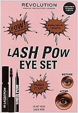 Парфумерія, косметика Набір - Makeup Revolution Lash Pow Eye Duo Gift Set (eyelash curler/1pc + mascara/12.2ml + eyeliner/3ml)