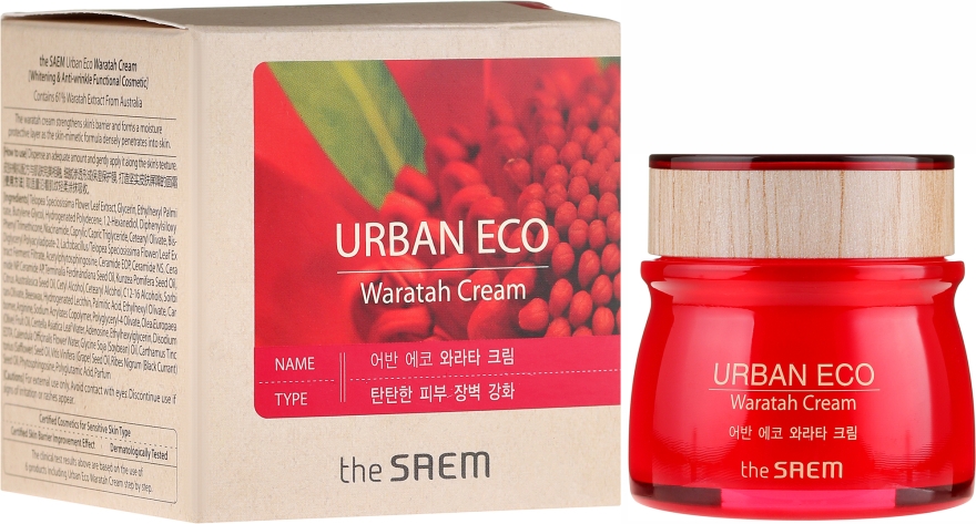 Крем с экстрактом телопеи - The Saem Urban Eco Waratah Cream — фото N4