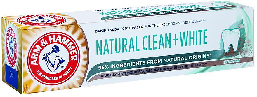 Зубная паста - Arm & Hammer Natural Clean + White Toothpaste — фото N1