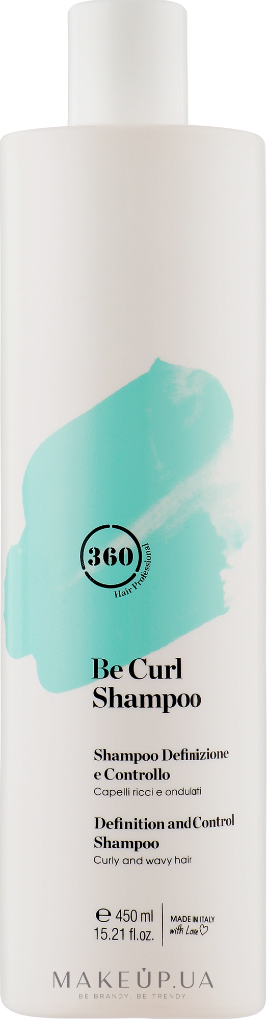 360 Be Curl Shampoo - Дисциплинирующий шампунь для кудрявых и волнистых  волос: купить по лучшей цене в Украине | Makeup.ua