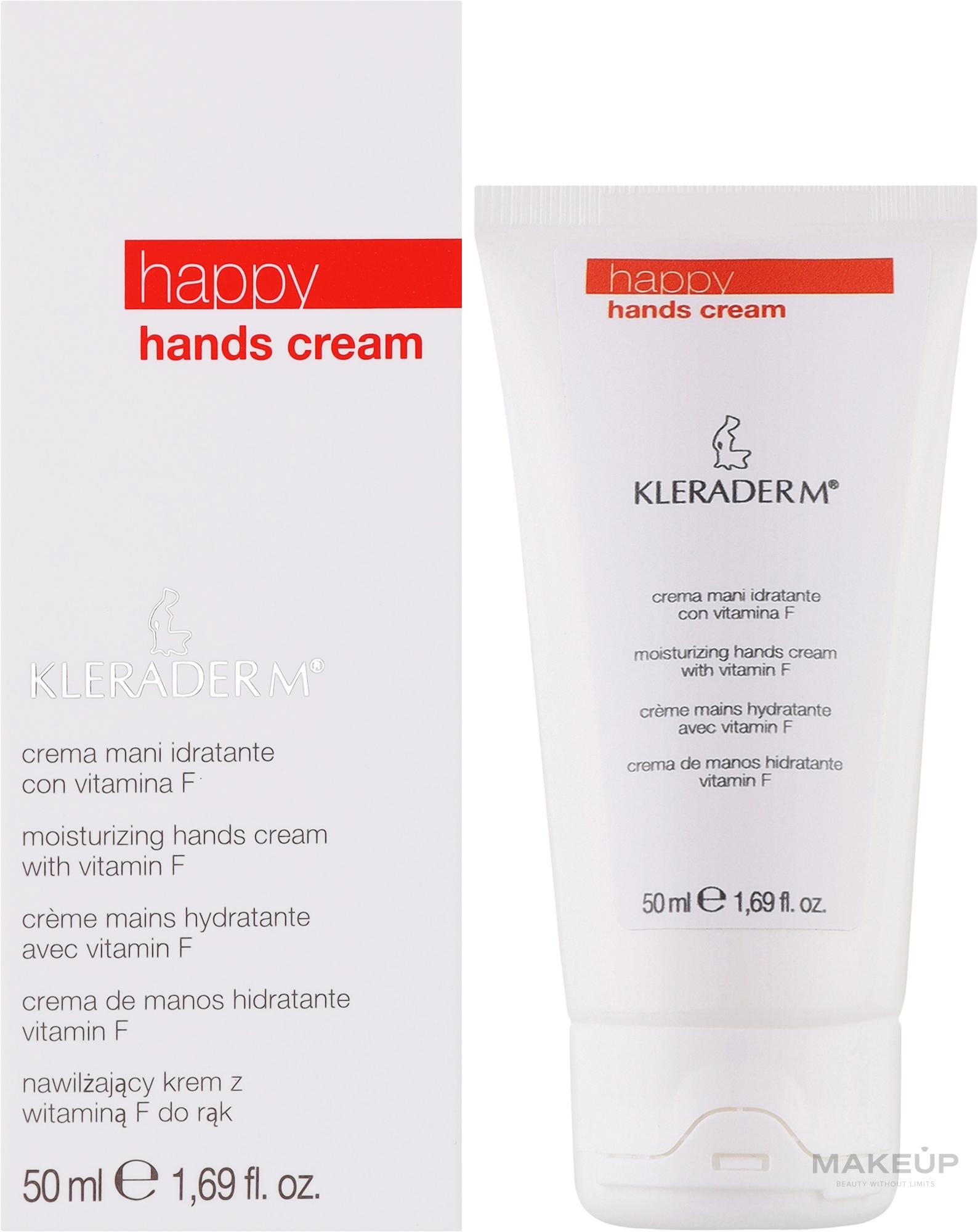 Увлажняющий крем для рук с витамином F - Kleraderm Happy & Body Care Hands Cream — фото 50ml