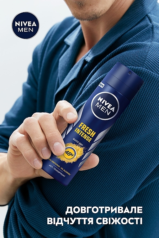 Антиперспирант "Интенсивная свежесть" - NIVEA MEN Fresh Intense Anti-Perspirant Spray 48H — фото N4