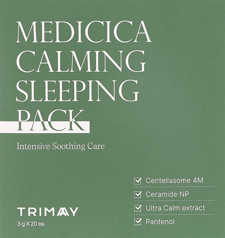 Успокаивающая ночная маска для лица - Trimay Medicica Calming Sleeping Pack — фото N2