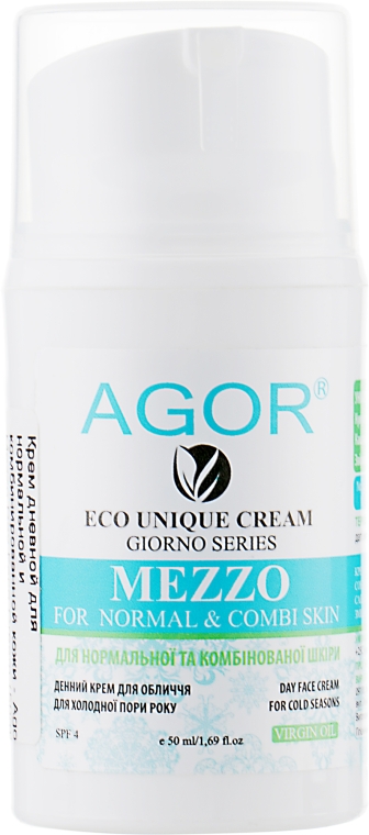 Крем денний для нормальної та комбінованої шкіри  - Agor Mezzo Day Face Cream — фото N3