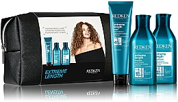 Парфумерія, косметика Набір - Redken Extreme Length (h/treat/150ml + h/cond/300ml + sham/300ml + cosm/bag)