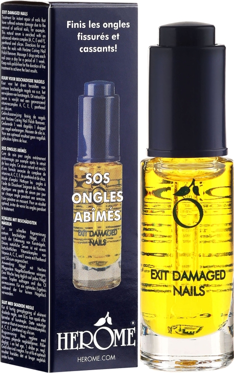 Масло для интенсивного ухода за ногтями - Herome Exit Damaged Nails — фото N1