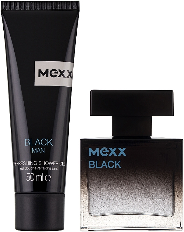 Mexx Black Man - Набор (edt/30ml + sh/gel/50ml) — фото N2