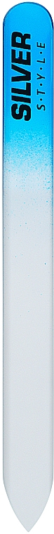 Пилочка для ногтей хрустальная, SPH-12, голубая - Silver Style — фото N1
