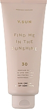 Духи, Парфюмерия, косметика Солнцезащитный крем для тела - V.Sun Find Me In The Sunshine Sun Cream Body SPF 30 Perfume Free
