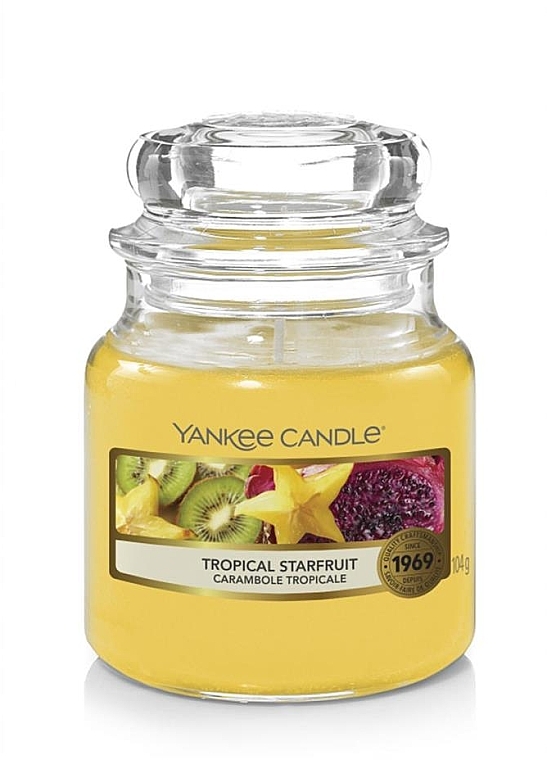 Свічка у скляній банці - Yankee Candle Tropical Starfruit — фото N1