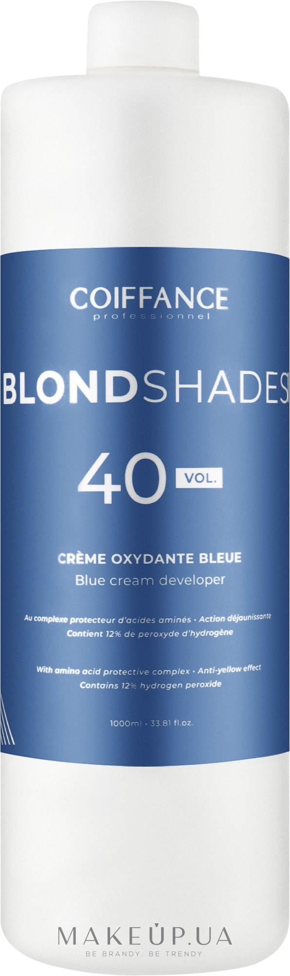 Окислитель - Coiffance Professionnel Blondshades 40 Vol Blue Cream Developer — фото 1000ml