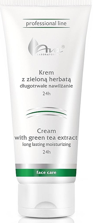Зволожувальний крем з екстрактом зеленого чаю - Ava Laboratorium Cream With Green Tea Extract — фото N1