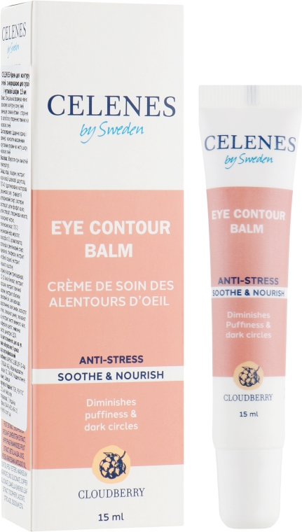 Крем для контура глаз с морошкой - Celenes Cloudberry Eye Contour Balm Dry and Sensitive Skin 