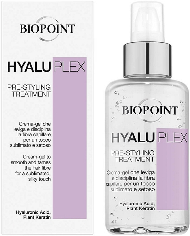 Гель-крем для розгладження волосся - Biopoint Hyaluplex Pre-Styling Treatment — фото N1