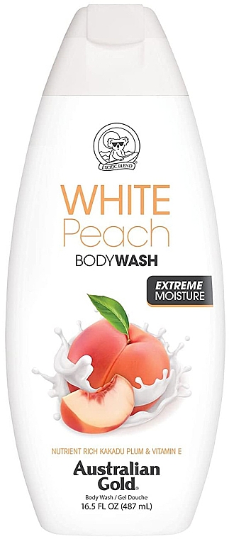 Гель для душу "Білий персик" - Australian Gold White Peach Body Wash — фото N1