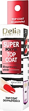 Закрепитель для лака с эффектом мега-блеска - Delia Super Gloss Top Coat — фото N2