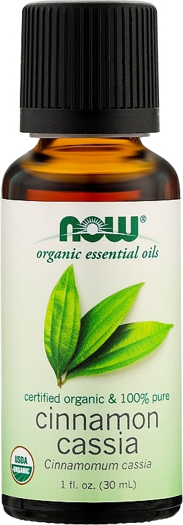 Органічна ефірна олія кориця касія - Now Foods Organic Essential Oils 100% Pure Cinnamon Cassia — фото N1