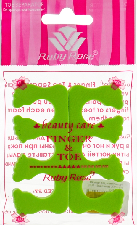Розділювач для пальців, НВ-9081, салатовий - Ruby Rose — фото N1