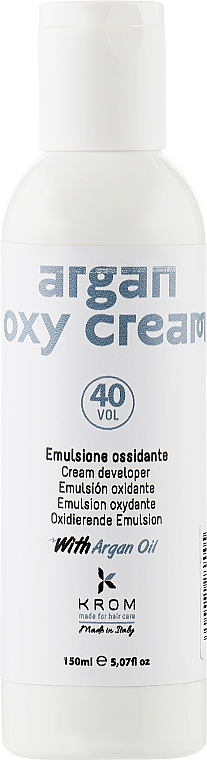 Окислительная эмульсия - Krom Argan Oxy Cream 40 Vol — фото N1