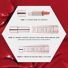 Духи, Парфюмерия, косметика Набор - Fenty Beauty Icon Semi-Matte Refillable Lipstick Set in Motha Luva (lipstick/3.8g + case/1pcs)