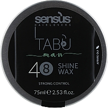 Воск с блеском для волос - Sensus Tabu Shine Wax 48 — фото N1