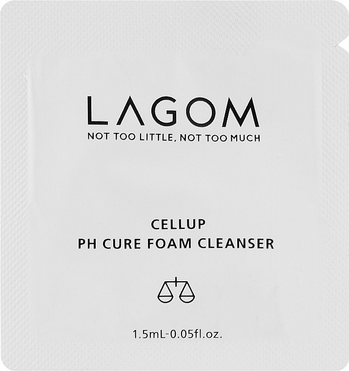 Пенка для умывания - Lagom Cellup PH Cure Foam Cleanser (пробник) — фото N1