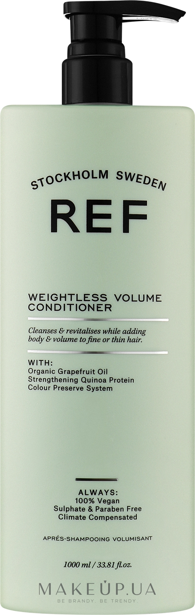 Кондиционер для объема волос, рН 3.5 - REF Weightless Volume Conditioner — фото 1000ml