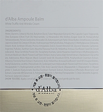 Ночной антивозрастной крем для лица с экстрактом белого трюфеля - D'Alba Ampoule Balm White Truffle Anti Wrinkle Night Cream — фото N3