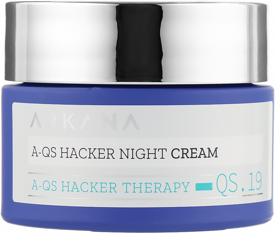 Нічний крем проти акне з гіалуроновою кислотою - Arkana A-QS Hacker Therapy Night Cream — фото N1