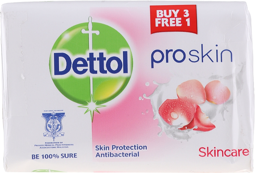 Антибактеріальне мило з мультивітамінами - Dettol Anti-bacterial Skincare Bar Soap — фото N1
