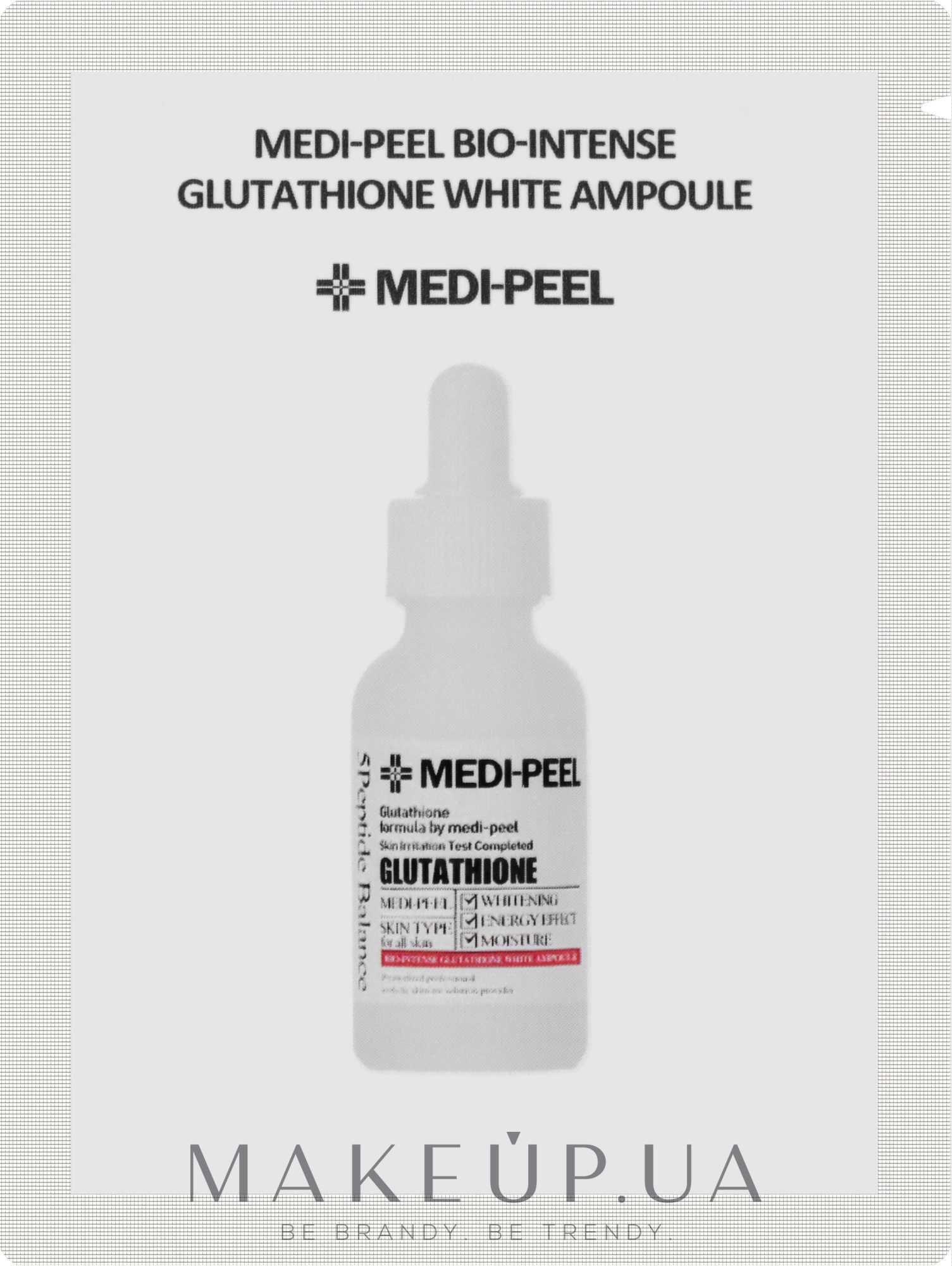  Освітлювальна ампульна сироватка з глутатіоном - Medi Peel Bio-Intense Gluthione 600 White Ampoule (пробник) — фото 1.5ml