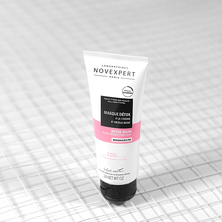Маска детокс для лица с розовой глиной - Novexpert Magnesium Mask Detox With Creamy Pink Clay — фото N3