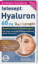 Духи, Парфюмерия, косметика Добавка "Гиалурон, Q10 и ликолин", в таблетках - Tetesept Hyaluron 60mg Q10 + Lycopin